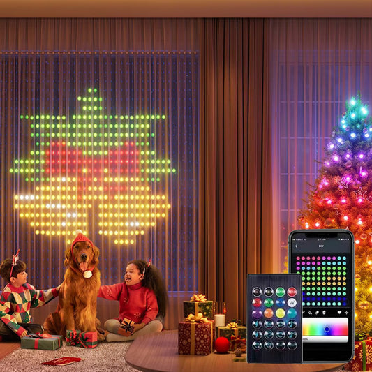 Christmas Special - Color Wave Pattern RGB LED Music Sync Lights [App & Remote Control] - IMPORTED